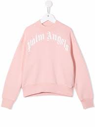 Logo Print Sweatshirt Palm Angels Kids Eraldo Com
