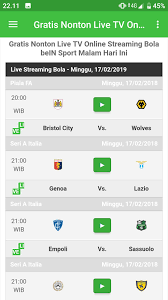 Streaming bola liga champion gratis, streaming pertandingan sepakbola ini menyuguhkan kompetisi sepakbola antar klub di benua eropa yang diselenggarakan setiap tahun. Tv Bola Live Fur Android Apk Herunterladen