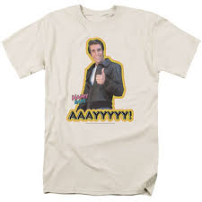 Snobby cynthia holmes schemes with her obnoxious cousin, skippy, to make the fonz look foolish at a country club soirée. Happy Days Retro Logo T Shirts Teeshirtpalace