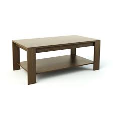 Coffee table cherry $ 846 30 hunter solid mango wood and metal 32 in. Light Brown Wooden Coffee Table With Bottom Shelf 3d Model Obj