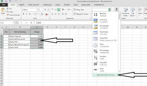 Cara Menambahkan Symbol Rp Dan Idr Ke Dalam Sel Di Excel