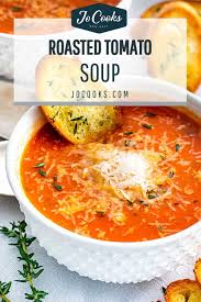 A Rich And Deliciously Smooth Roasted Tomato Soup Loaded With Fresh Herbs And Roasted Tomato Sweetness In 2020 Roasted Tomato Soup Soup And Sandwich Roasted Tomatoes