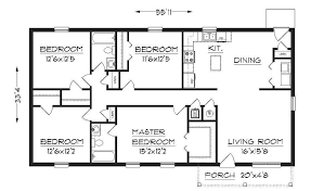 Notable features of coveted american house plans are: Superb Simple One Story House Plans 6 View Small House Blueprints Rectangle House Plans One Floor House Plans