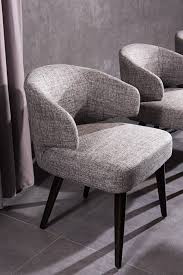 The Modrest Carlton Modern Grey Fabric Dining Chair Showcases Clean Lines Fabric Dining Chairs Wooden Dining Chairs Dining Chairs
