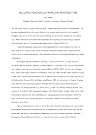 Pdf Bullying In Schools Facts And Intervention