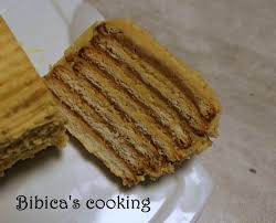 Gateau De Petit Beurre A La Creme Au Beurre Noisette Coupe Gros Plan