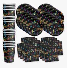 Great savings & free delivery / collection on many items. Colorful Music Notes Birthday Party Tableware Kit For Music Theme Party Plates Hd Png Download Kindpng