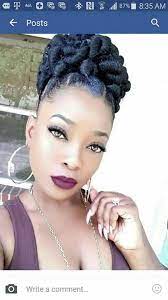 Braid Hairstyles African American Popular Haircuts Africanhairbraiding Natural Hair Styles Natural Hair Updo Beautiful Black Hair