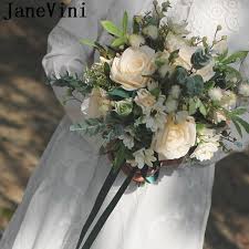 Check spelling or type a new query. Janevini Western Style Champagne Wedding Bouquet Rose Articielle Artificial Silk Flower Bridal Bouquet Ribbon Bride Ramo Noiva Wedding Bouquets Aliexpress