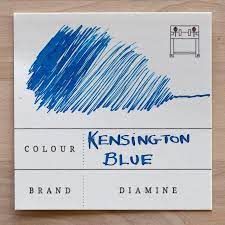 It has a low saturation level and seems a tad dry. Diamine Kensington Blue Fountain Pen Ink 80ml Standard Bindery Blue Fountain Fountain Pen Ink Blue Ink
