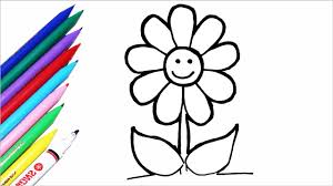 October 3, 2020may 24, 2020 by vera persibtiawati. Cara Menggambar Bunga Untuk Anak Sambil Mewarnai Warna Warni Youtube