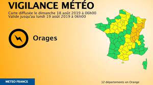 Toute l'actualité en direct, soyez informé de toute l'info en continu, sur les conditions et prévisions météorologiques, en images et en vidéos. Orages Meteo France Place 12 Departements De L Est En Vigilance Orange