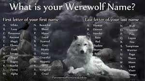 Diferénciate de los demás jugadores y luce como todo un heroico para que te respeten y te teman. What Is Your Werewolf Name Nombre De Lobo Juegos De Nombres Nombres De Personajes