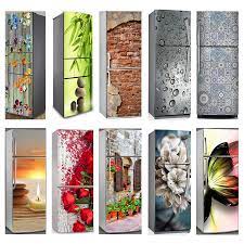 Trim the edges once it's dry. 3d Self Adhesive Dishwasher Refrigerator Wrap Freezer Sticker Kid S Art Fridge Door Cover Wallpaper Door Stickers Aliexpress