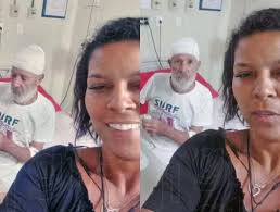 Sobrinha tirou foto com idoso ainda no hospital, um dia antes de levar  corpo ao banco