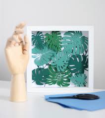 Diy 3d giant couple tree wall decals wall stickers crystal acrylic wall décor arts (l, silver, left to right). Easy Tropical Wall Art Diy Paper Crafts The Crafty Gentleman Blog