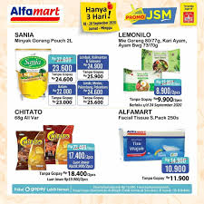 Katalog ini menampilkan berbagai informasi yang berkaitan dengan promo jsm. Katalog Promo Alfamart Jsm 18 20 September 2020 Serba Rp 5 900 Hingga Diskon Kebutuhan Rumah
