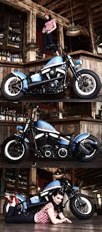 Thunderbike Roadhouse Bike Customized Harley Davidson Softail Crossbones Bobber Motorrad Chopper Cruiser Harley Davidson