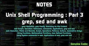 For matching single quotes, switch the two types of quotes around. Unix Shell Programming Grep Sed And Awk