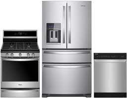 Buy a whirlpool gas cooktop online and get a great deal. 3 Piece Kitchen Appliances Package With Wrx735sdhz 36 French Door Refrigerator Wfg975h0hz 30 Gas Range And Wdf550sahs 24 Built In Full Console Dishwasher In Stainless Steel Appliances Connection