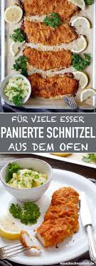 Panierte Schnitzel Aus Dem Ofen Emmikochteinfach Rezept Paniertes Schnitzel Rezepte Fleisch Gerichte