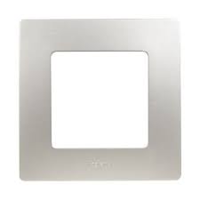Plaque De Finition Simple Legrand Niloe Argent Castorama
