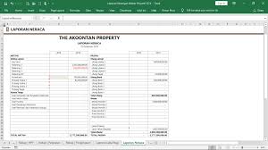 Contoh laporan keuangan perusahaan kontraktor excel. Ak028 Aw Xl Laporan Keuangan Broker Properti Akoontan