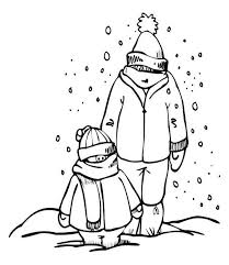 Printable winter coloring pages are a truly tricky challenge for children. Father And Son On Complete Winter Season Outfit Coloring Page Flag Coloring Pages Coloring Pages Winter Summer Coloring Pages
