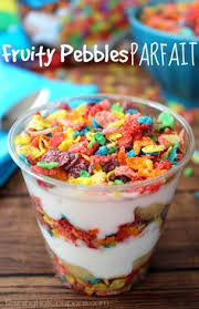 Fruity Pebbles Parfait Breakfast For Kids Yummy Snacks Food