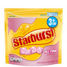 Starburst All Pink Fruit Chews Candy 50 Ounce Party Size Resealable Bag Walmart Com Fruit Chews Pink Fruit Purple Candy