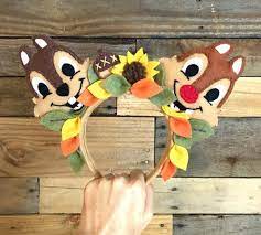 Chipmunk Pals Theme Park Headband Diy Mickey Ears Manualidades Disney Manualidades