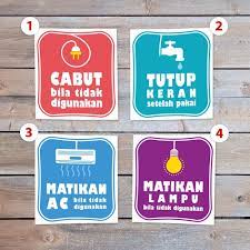 Feb 22, 2020 · itulah 32+ galeri gambar poster hemat energi pakai bahasa sunda terkeren yang dapat kami sampaikan, kami berharap blog mengenai foto poster bisa menambah informasi anda semua. Stiker Hemat Energi Bahasa Sunda Cara Golden