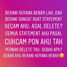 Check spelling or type a new query. Bakal Melakar Sejarah Di Malaysia Gara Gara Komen Cik Epal Akan Saman Mulut Puaka Twitter Media Hiburan