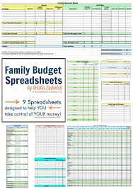 Family Budget Spreadsheets 9 Excel Spreadsheets Designed To Help You Organize Your Finances P Family Budget Spreadsheet Budget Spreadsheet Spreadsheet Design