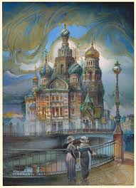 Cathedrale Saint Sauveur Sur Le Sang Verse Saint Petersbourg Michail Shelukhin Lacquer Box From Fedoskino Cathedrale Saint Sauveur Sur Le Sang Verse De Saint Petersbourg Russian Folk Art Russian Art Artist Painting