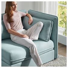 Vallentuna Hillared Light Blue Sofa Bed Module With Backrests Ikea I 2020 Sovesofa Hjornesofa Ikea