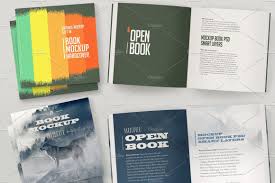 Open Hardcover Book Mockup Square Hardcover Book Hardcover Books