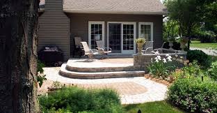 It can also be tinted to a variety. Winneconne Tiered Patio Paver Patio Concrete Patio Designs Patio