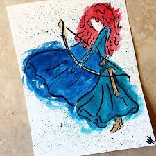 1920x1080, 4 free motivational desktop wallpapers + phone wallpapers | fox + hazel. Dashesofcolor On Instagram Princess Merida In Watercolor From The Movie Brave I Am Head Over Watercolor Disney Disney Princess Drawings Disney Princess Art