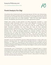 The first hypermarkets in malaysia opened for business in 1994 / 1995. Pestel Analysis For Digi Phdessay Com