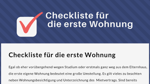 Manche makler huschen schnell durch die wohnung, um direkt danach zum nächsten termin zu gehen, und da könnte es für dich etwas schwierig werden, die wohnung richtig auf dich wirken zu lassen. Checkliste Erste Eigene Wohnung Jetzt Herunterladen