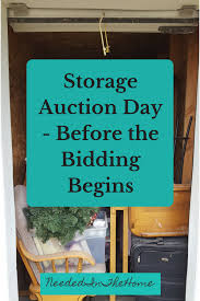 Storage Auction Day Before The Bidding Begins Storage Auctions Storage Auction