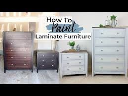 Painting Laminate Furniture Furniture Makeover Ashleigh Lauren Youtube Painting Laminate Furniture Laminate Furniture Laminate Furniture Makeover