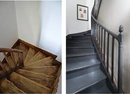 Peindre Un Escalier En Bois Avec La Peinture Renovation V33 Escalier Peint Escalier Bois Repeindre Escalier