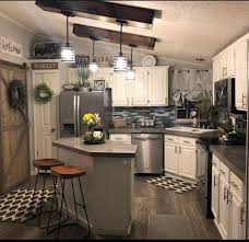 Painting mobile home cabinets to make them more durable. Double Wide Mobile Home Kitchen Makeover Farmhouse Style The Happy Farmhouse