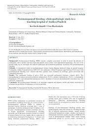 A bloody vaginal discharge is commonly due to dryness and thinning of vaginal tissue from lack of estrogen. Pdf Postmenopausal Bleeding Clinicopathologic Study In A Teaching Hospital Of Andhra Pradesh
