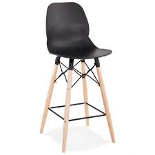 Tabouret De Bar Chaise De Bar Mi Hauteur Scandinave Paco Noir Tabouret De Bar Tabouret De Bar Design Chaise Bar