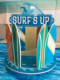 Surf Party Centrepiece Surf Party Surfing Party Decorations Surf Theme Party