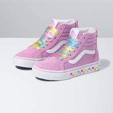 Free shipping both ways on lace vans from our vast selection of styles. Kids Rainbow Lace Sk8 Hi Zip Vans Ca Store