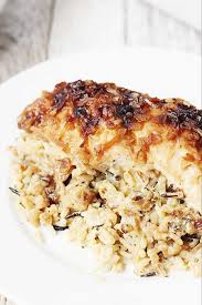 One Pan No Peek Chicken Rice Half Scratched Recipe No Peek Chicken Chicken And Rice Dishes Food